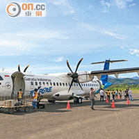 嘉魯達印尼航空引入最新的ATR72-600，專責往返峇里和科莫多島。