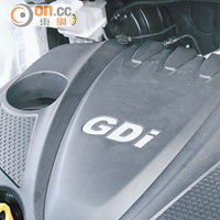 搭載2.4公升ThetaⅡ GDI引擎，可輸出192hp馬力。   