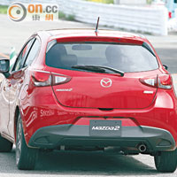 導入SKYACTIV技術的底盤設定，增強了新一代Mazda2的彎路功架。