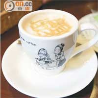 Cappuccino香濃幼滑，水準不錯，￥560（約HK$40）。
