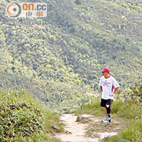 馮錦雄每星期行70~80公里，針山是他日常訓練的熱點。
