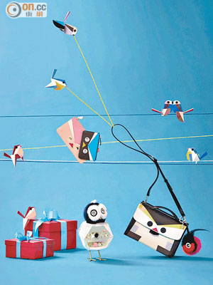 Fendi為聖誕節特別推出的The Qutweet系列，以熱帶鳥類為靈感。