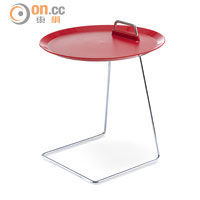 Porter Tray Table <BR>塑料桌面可單獨使用，置放於腳架上，即可變作茶几，附設把手，可以直接把茶几提起。$785（c）