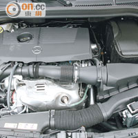 1.6公升引擎配上Turbo，低於1,250rpm已可輸出250Nm強大扭力。