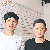 老闆Franceso（右）和拍檔Junsuk（左）越洋來港，兩位諗頭多多，以意大利美食與韓國菜融合，化身成獨特的風格。