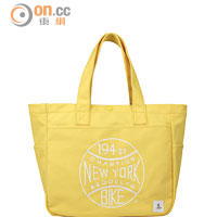 : WHITE CHOCOOLATE 黃色 × 白色"New York"字樣環保袋 $399（H）
