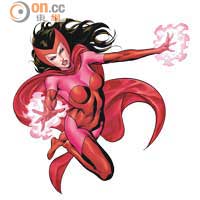 漫畫中紅女巫是磁力王之女，但因版權問題，電影中的出身會稍為改動。