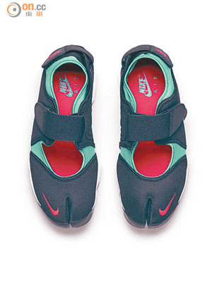 Nike Air Rift原色黑綠紅忍者鞋 $899