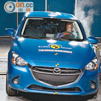 Mazda 2獲Euro NCAP 4星評級。