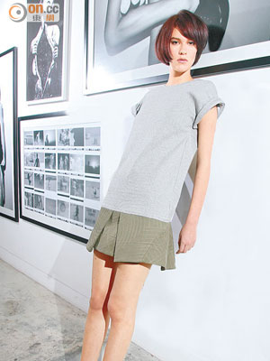 Cocurata × Rostarr灰 × 軍綠色荷葉裙襬連身裙 $3,699