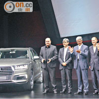 現場Snapshot<br>Audi一眾高層出席CES Asia並展出大量新科技，重視程度可見一斑。
