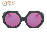 OLIVER GOLDSMITH黑色八角形框太陽眼鏡 $4,290 （F）