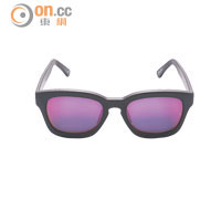 SUNDAY SOMEWHERE黑×紫色水銀鏡片太陽眼鏡 $2,050 （B）
