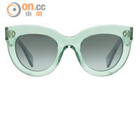 Celine透明綠色復古太陽眼鏡 未定價 （C）