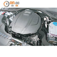 全新2公升TFSI引擎提供更強動力，同時更節省燃油。