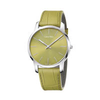 Calvin Klein City<br>男裝青綠錶盤精鋼腕錶 $1,500（B）