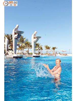 度假村光是泳池就有4個，無邊際Ocean Pool最受歡迎。
