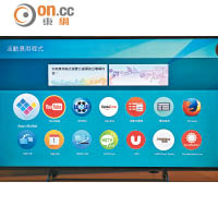 Panasonic CX700用上Firefox OS平台，介面簡潔清晰。