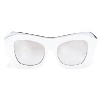 Les Specs白色貓眼太陽眼鏡 $570（L）