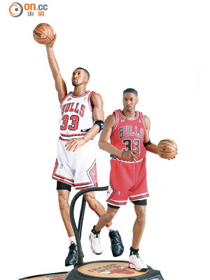 有齊主場作客兩件波衫，關節逾30個，擺控波入樽甫士冇難度！Scottie Pippen 1:6 Real Masterpiece動漫節售價為$1,780。<br>攤位︰F12