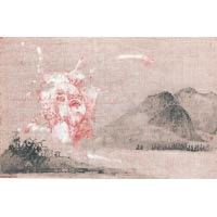 《霧之一》（2008年）西方社會認為，山林之間存在神明，魏東以中式水墨畫的手法，將這些神明勾勒出來，氣氛詭異。