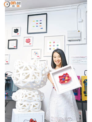 結合3D打印技術，一系列Hello Kitty產品由物料到顏色，均可自己話事。