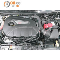 在EcoBoost Turbo加持下，1.6公升引擎可在瞬間爆發182ps馬力。
