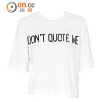 MINKPINK黑白色<br>「Don’t Quote Me」Tee 未定價（H）
