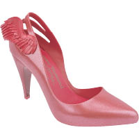 melissa×Vivienne Westwood閃紅色翅膀裝飾高踭鞋 $2,200