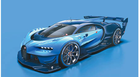 擁有經典雙藍色車身的Bugatti VGT概念車，將於9月中的法蘭克福車展亮相。