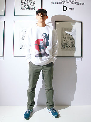 D-mop×Pat Lee白色Ninja Girl Sweatshirt $790