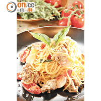 I Tagliolini dello Chef $188<br>每日自家新鮮製作的天使麵，彈牙富蛋味，簡單以手製香腸、香草及忌廉汁烹調，微辣惹味。