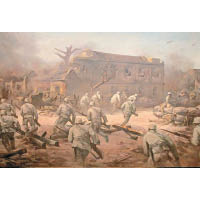 在國軍反攻中，在古寧頭爆發了激烈的巷戰。