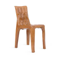 Capiton<br>全皮革椅子，人手製，形態讓人想起孤寂的沙漠。椅身看來堅韌但具柔軟度，舒適無比。