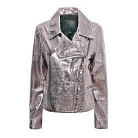 McQ ALEXANDER McQUEEN銀色Biker Jacket $11,199（G）