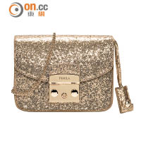 FURLA Metropolis金色手鏈袋 $3,190