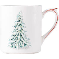 香濃的熱朱古力，用上掛了聖誕樹的白色水杯盛載，入口更甜更暖。$690（c）