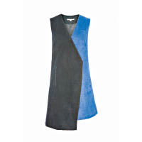 黑×彩藍色連身裙 $2,799