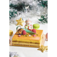 杧果熱情果脆脆蛋糕 $340/15cm、$238/12cm（f） <br>Harlan's Cake Shop這個聖誕蛋糕可謂色香味俱全，金黃色的杧果與熱情果蛋糕層次豐富，夾雜着鮮甜果肉加倍可口，與底層的椰子味脆脆也很搭配，一班朋友分甘同味皆大歡喜。