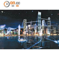 維港藍圖 <br>LPA構想未來香港的摩天大廈發展至天橋連接，甚至用上創新的發光玻璃物料來興建大廈幕牆。
