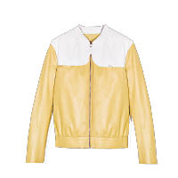 黃×白色羊皮外套 $9,200