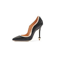 黑色Ondine Tricot高踭鞋 $11,900