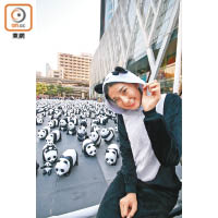 1600隻紙糊熊貓已於3月4日起，在泰國超過10個地標快閃出現。