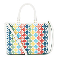 彩色繡花Robinson Embroidered Small Zip Tote $6,080