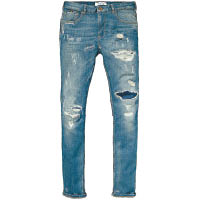 Amsterdams Blauw藍色洗水破爛牛仔褲 $1,950