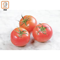 溫室番茄<br>產地：日本<br>當造期：四季<br>味道：甜度極高，茄肉爽甜。