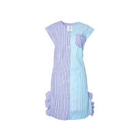 STEVE J & YONI P粉紫× 粉藍色開胸連身裙 $3,800