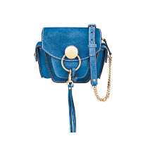 Jodie藍色麖皮手袋 $14,790
