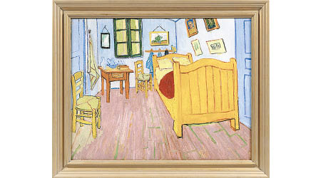 《臥室》是梵高為了好友高更到訪而刻意布置的房間，黃色主調反映了畫家對好友的期待。