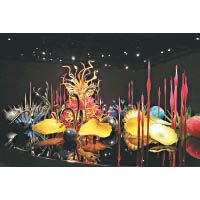 6樓的Glass Art Garden內展出美國玻璃大師Dale Chihuly的5件裝置作品，造型天馬行空兼色彩繽紛。